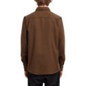 camicia-maniche-lunghe-marrone-hickson-update-hazelnut-di-volcom