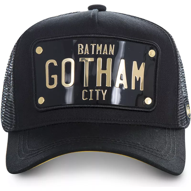 cappellino-trucker-nero-con-placca-batman-gotham-city-batp1-dc-comics-di-capslab