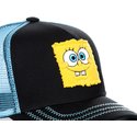 cappellino-trucker-nero-e-blu-spongebob-spoblk-di-capslab