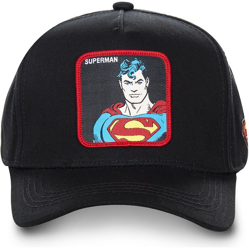 cappellino-visiera-curva-nero-snapback-superman-classico-sup4-dc-comics-di-capslab