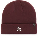 cappello-granata-new-york-yankees-mlb-cuff-knit-centerfield-di-47-brand