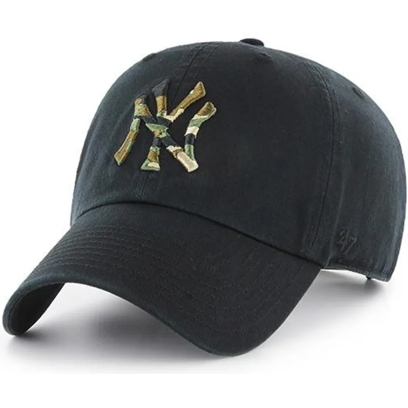 cappelli-curva-nero-cinghia-regolabile-camuflaje-dei-new-york-yankees-mlb-di-47-brand cappelli-curva-nero-cinghia-regolabile-camuflaje-dei-new-york-yankees-mlb-di-47-brand
