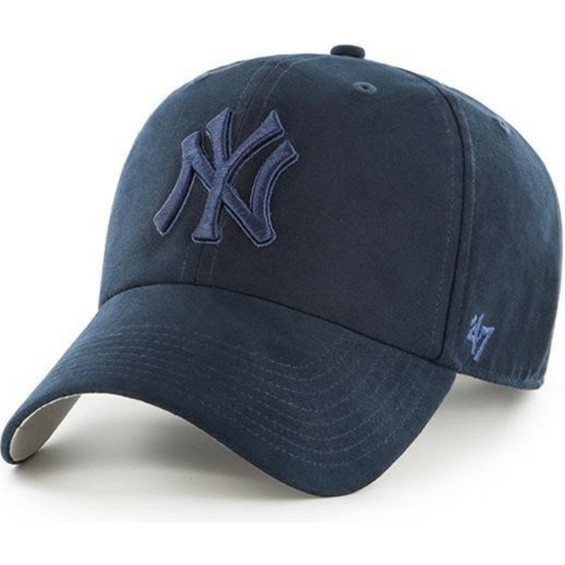 cappellino-visiera-curva-blu-marino-con-logo-blu-marino-di-new-york-yankees-mlb-clean-up-ultra-basic-di-47-brand