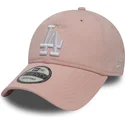 cappellino-rosa-regolabile-con-visiera-curva-9twenty-essential-packable-dei-los-angeles-dodgers-mlb-di-new-era