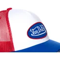 cappello-trucker-bianco-rosso-e-blu-truck16-di-von-dutch