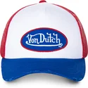 cappello-trucker-bianco-rosso-e-blu-truck16-di-von-dutch