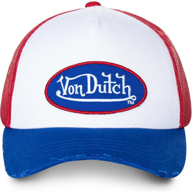 cappellino-trucker-bianco-rosso-e-blu-truck16-di-von-dutch