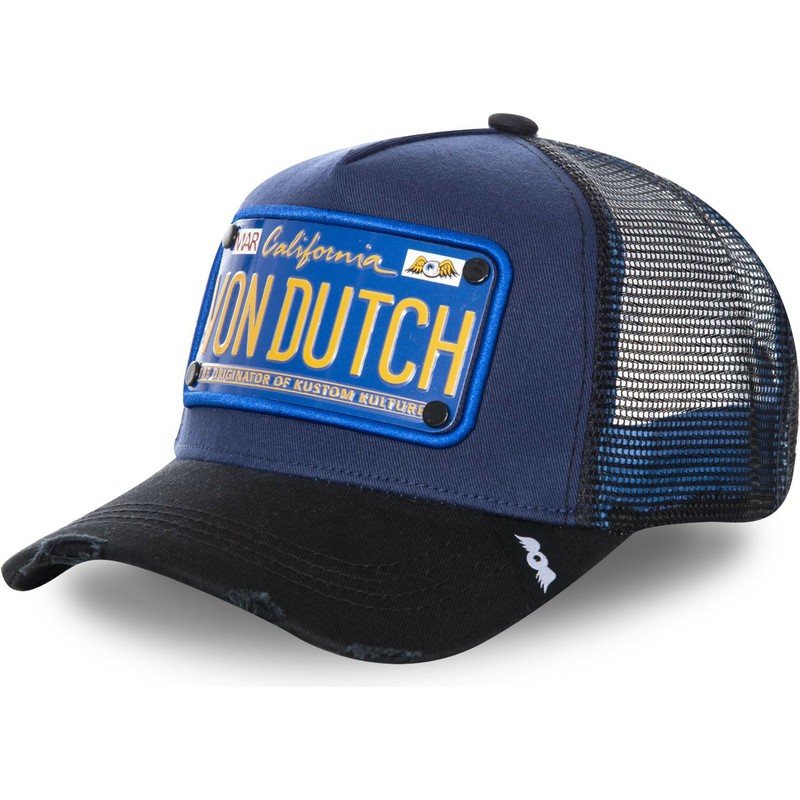cappellino-trucker-blu-marino-con-placca-truck15-di-von-dutch