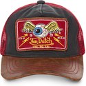 cappellino-trucker-nero-rosso-e-marrone-truck04-di-von-dutch