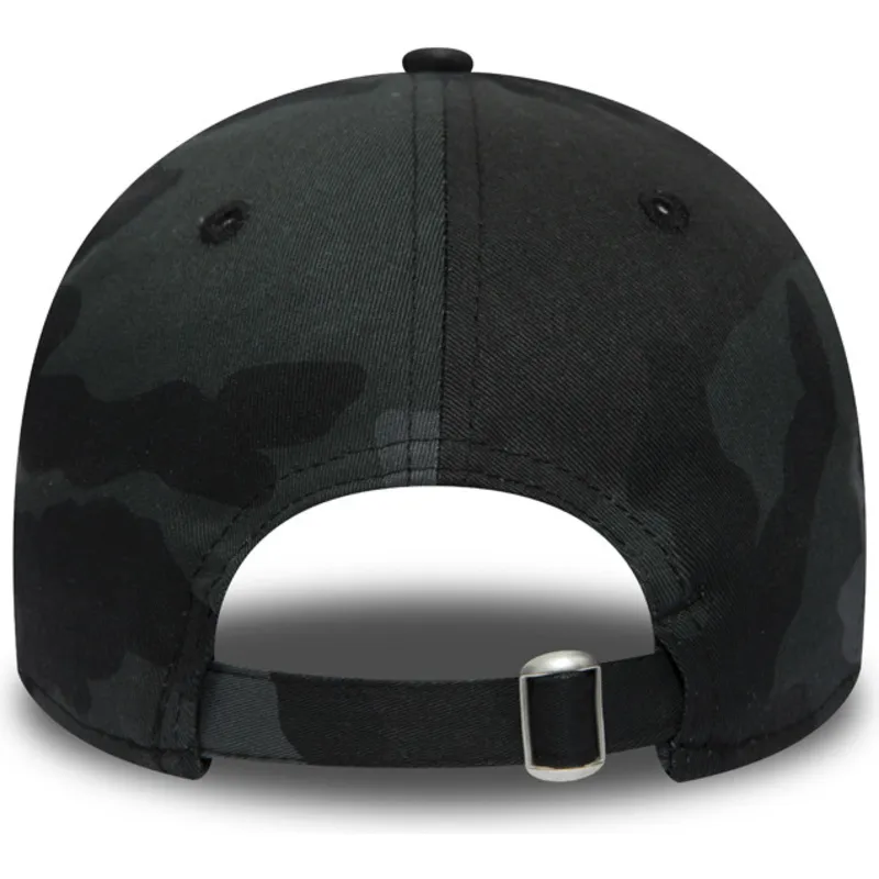 cappelli-curva-mimetizzazione-cinghia-regolabile-negro-negro-9twenty-essential-packable-dei-new-york-yankees-mlb-di-new-era