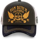 cappellino-trucker-marrone-e-nero-crew5-di-von-dutch