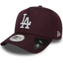 cappelli-curva-rosso-snapback-granate-ripstop-a-frame-dei-los-angeles-dodgers-mlb-di-new-era