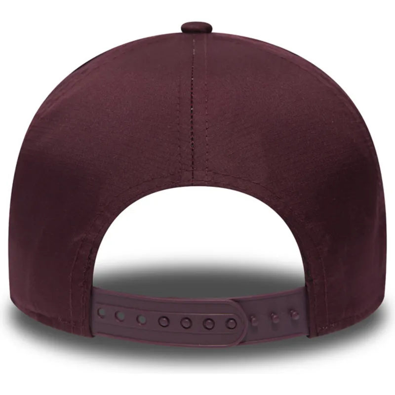 cappelli-curva-rosso-snapback-granate-ripstop-a-frame-dei-los-angeles-dodgers-mlb-di-new-era