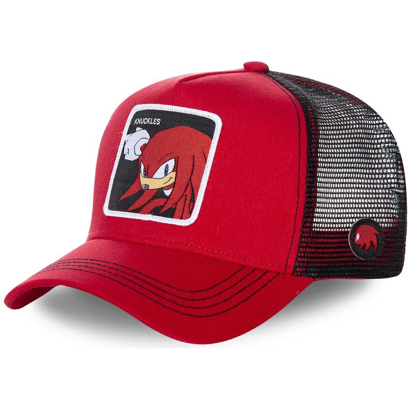 cappelli-curva-rosso-snapback-knuckles-the-echidna-sonic-the-hedgehog-di-capslab