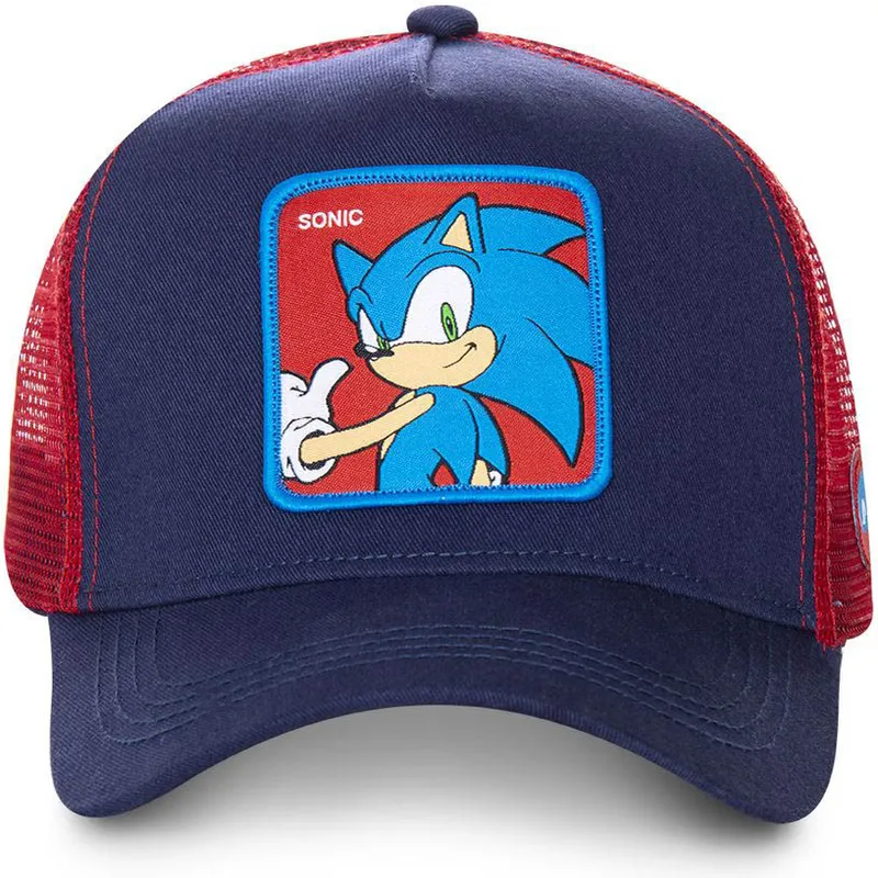 cappelli-curva-blu-marino-snapback-sonic-sonic-the-hedgehog-di-capslab