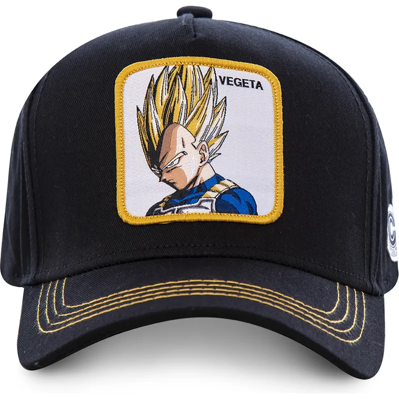cappelli-curva-nero-snapback-vegeta-dragon-ball-di-capslab cappelli-curva-nero-snapback-vegeta-dragon-ball-di-capslab