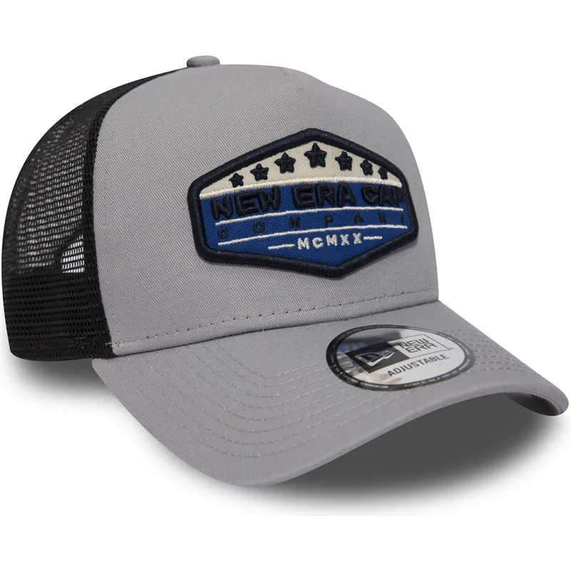 cappelli-curva-grigio-snapback-a-frame-di-new-era