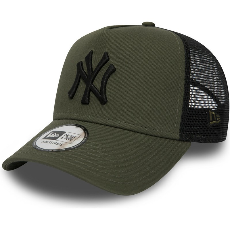cappellino-trucker-verde-league-essential-a-frame-di-new-york-yankees-mlb-di-new-era