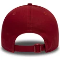 cappellino-visiera-curva-rosso-regolabile-con-logo-nero-9forty-essential-di-new-york-yankees-mlb-di-new-era