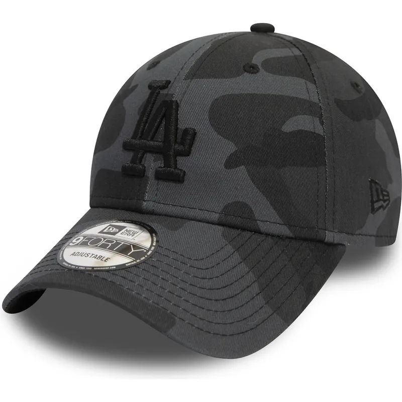 cappelli-curva-mimetizzazione-cinghia-regolabile-negro-negro-9forty-essential-dei-los-angeles-dodgers-mlb-di-new-era cappelli-curva-mimetizzazione-cinghia-regolabile-negro-negro-9forty-essential-dei-los-angeles-dodgers-mlb-di-new-era