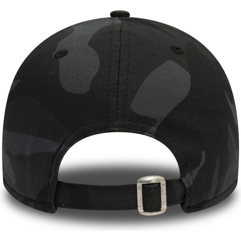 cappellino-visiera-curva-mimetico-negro-regolabile-con-logo-nero-9forty-essential-di-los-angeles-dodgers-mlb-di-new-era