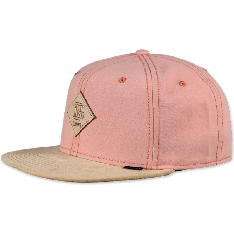 cappellino-rosa-snapback-a-6-pannelli-in-melange-twill-di-djinns