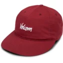 cappellino-visiera-curva-rosso-regolabile-volscripto-burgundy-di-volcom