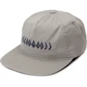 cappellino-visiera-piatta-grigio-regolabile-stone-cycle-grey-di-volcom