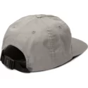 cappellino-visiera-piatta-grigio-regolabile-stone-cycle-grey-di-volcom