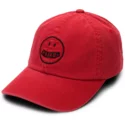 cappellino-visiera-curva-rosso-regolabile-good-mood-chili-red-di-volcom
