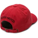 cappellino-visiera-curva-rosso-regolabile-good-mood-chili-red-di-volcom