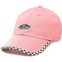 cappellino-visiera-curva-rosa-regolabile-check-it-di-vans