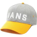 cappellino-visiera-curva-grigio-regolabile-con-visiera-giallo-dugout-di-vans