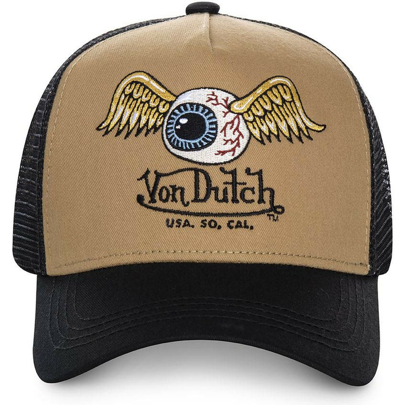 cappellino-trucker-marrone-e-nero-mou-di-von-dutch