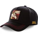 cappelli-curva-nero-snapback-coyote-looney-tunes-di-capslab