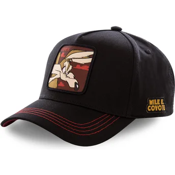 cappellino-snapback-nero-con-visiera-curva-coyote-coy3-looney-tunes-di-capslab