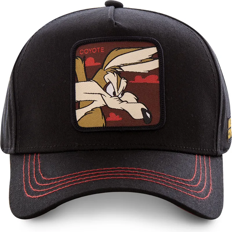 cappelli-curva-nero-snapback-coyote-looney-tunes-di-capslab