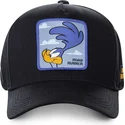 cappellino-nero-snapback-curva-correcaminos-roa3-looney-tunes-di-capslab