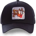 cappelli-curva-nero-snapback-diablo-diavolo-della-tasmania-looney-tunes-di-capslab