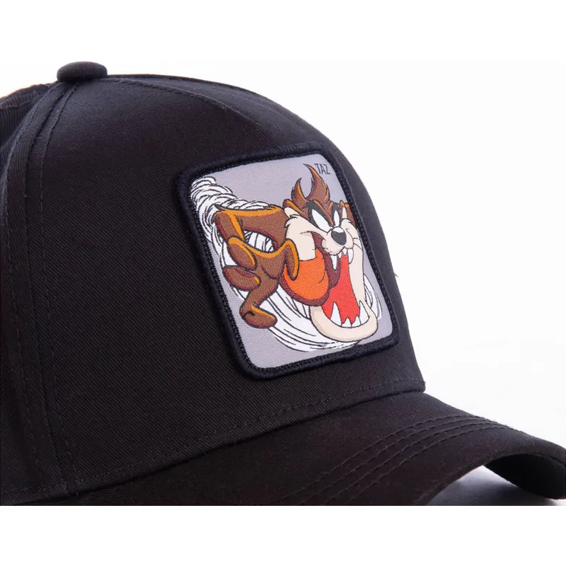 cappelli-curva-nero-snapback-diablo-diavolo-della-tasmania-looney-tunes-di-capslab