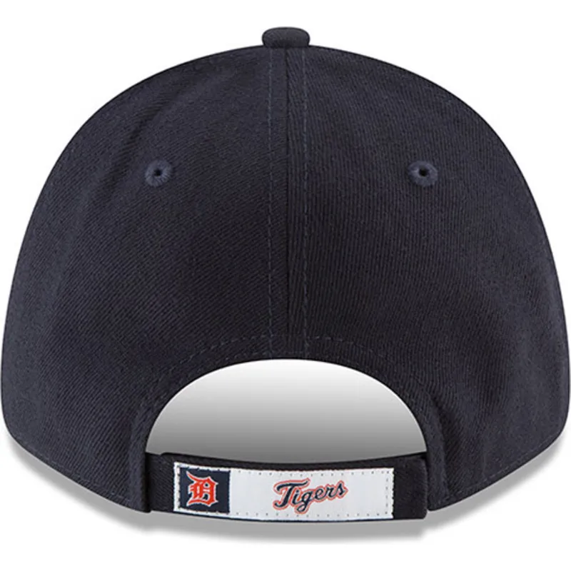 cappelli-curva-blu-marino-cinghia-regolabile-9forty-the-league-dei-detroit-tigers-mlb-di-new-era