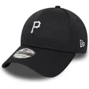 cappelli-curva-nero-cinghia-regolabile-9forty-shadow-tech-dei-pittsburgh-pirates-mlb-di-new-era