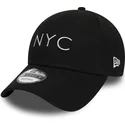 cappelli-curva-nero-cinghia-regolabile-9forty-di-new-era