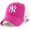 cappellino-trucker-rosa-scuro-mvp-flagship-dei-new-york-yankees-mlb-di-47-brand