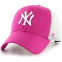 cappellino-trucker-rosa-scuro-mvp-flagship-di-new-york-yankees-mlb-di-47-brand