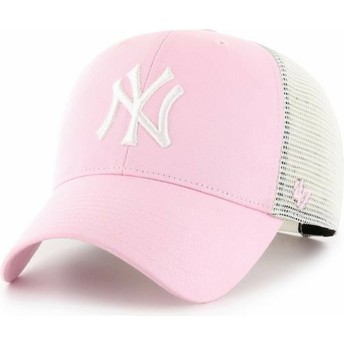 Cappellino trucker rosa chiaro MVP Flagship di New York Yankees MLB di 47 Brand
