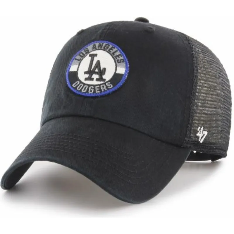 cappelli-curva-nero-snapback-clean-up-porter-dei-los-angeles-dodgers-mlb-di-47-brand