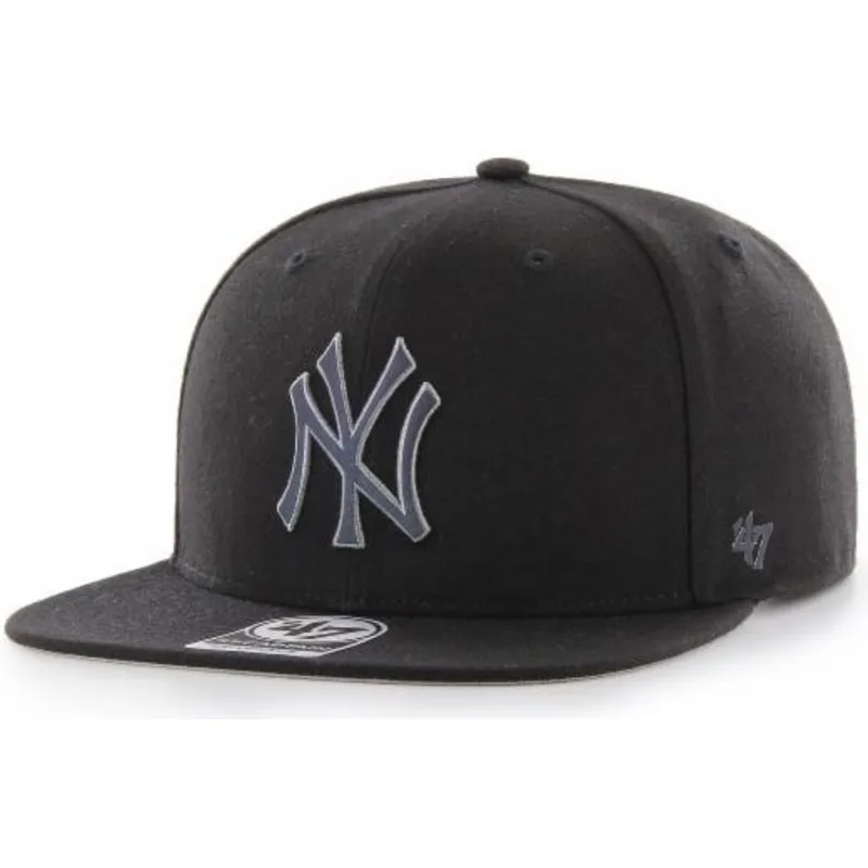 cappelli-piatta-nero-snapback-captain-iridescent-dei-new-york-yankees-mlb-di-47-brand