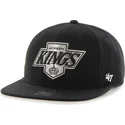 cappello-snapback-nero-a-visiera-piatta-captain-no-shot-dei-los-angeles-kings-nhl-di-47-brand