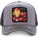 cappelli-curva-grigio-snapback-iron-man-marvel-comics-di-capslab